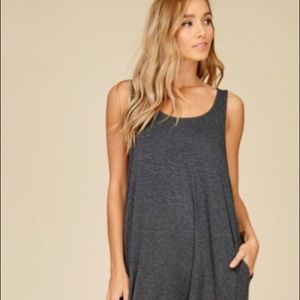 Charcoal harem pant jumpsuit with pockets